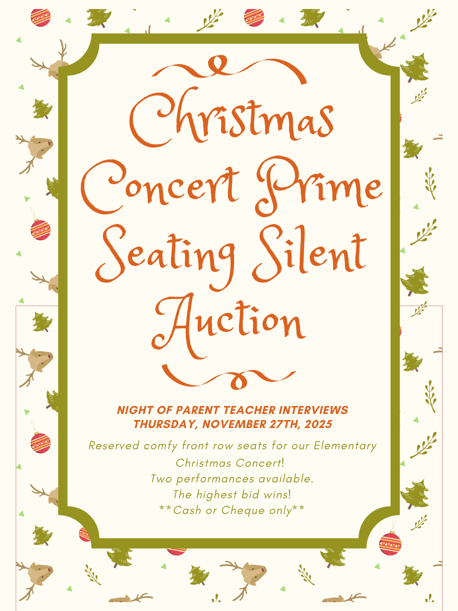 Christmas Concert Auction