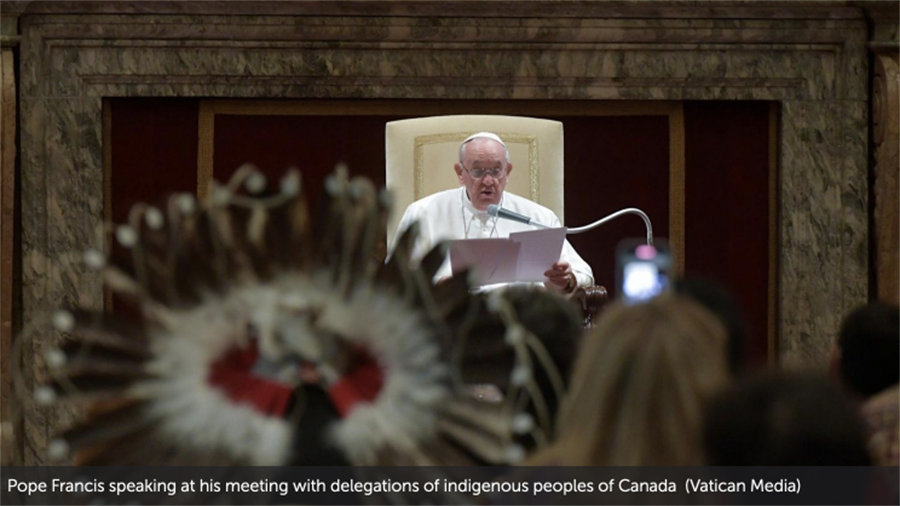 Canadian Bishops welcome Pope's apology to Indigenous peoples