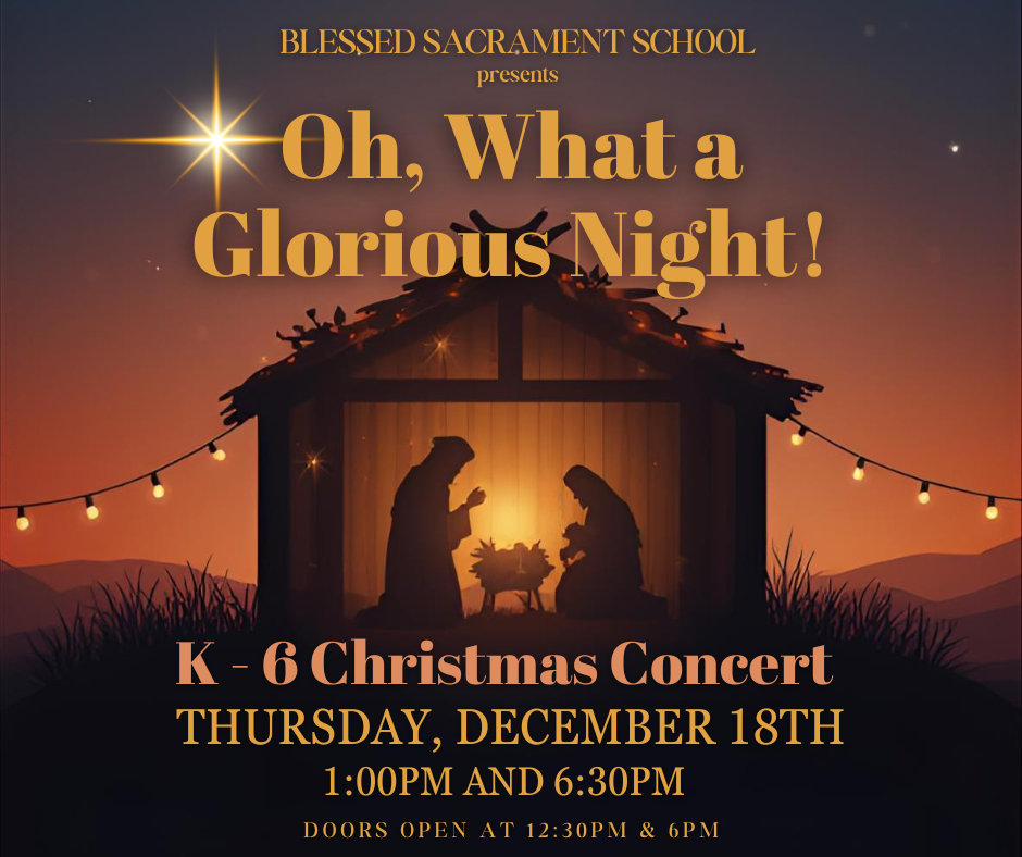 BSS K 6 Christmas Concert Poster 2025 Facebook Post 
