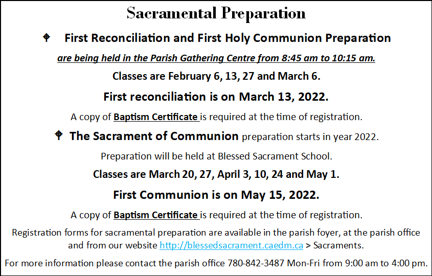 sacraments 2022