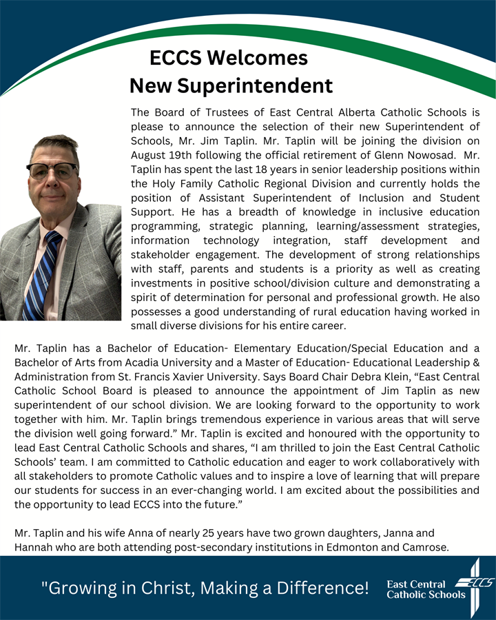 ECCS New Superintendent